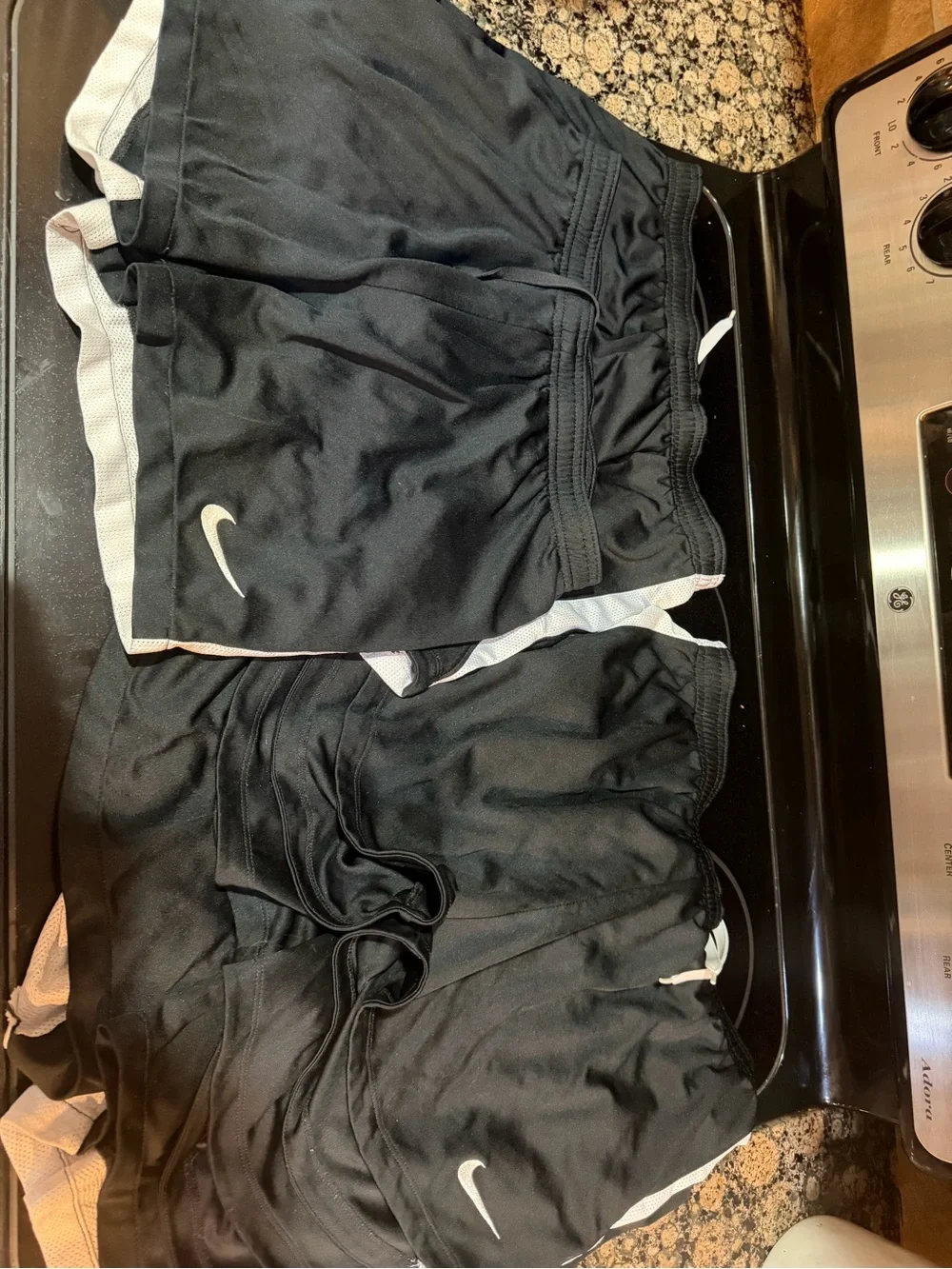 5 PAIRS of Nike Black Dri-FIT Slim Athletic Shorts